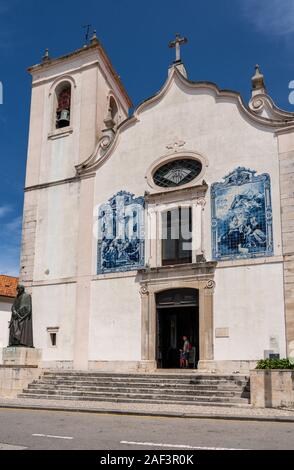 Aveiro, Portugal - 19 August 2019: Äußere der Kirche der Präsentation von Vera Cruz in Aveiro Stockfoto