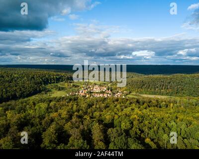 Luftaufnahme des alten Klosters Bebenhausen Stockfoto