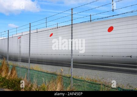 Siemens Gamesa wind turbine Blades, äußeren Hafen Great Yarmouth in Norfolk UK Stockfoto