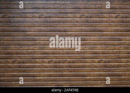 Braunes Holz Textur außerhalb für fasading ein Haus verwendet. Stockfoto