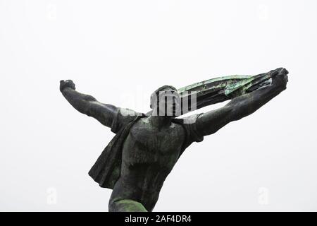 Republik Coucils Denkmal, Memento Park, Szoborpark, Budapest, Ungarn. Dezember 2019 Stockfoto