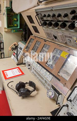 Cheyenne, Wyoming - dem ehemaligen Quebec 01 Launch Control site für Blauhelme Atomraketen. Die Website ist jetzt ein Museum von Woming State Parks betrieben Stockfoto