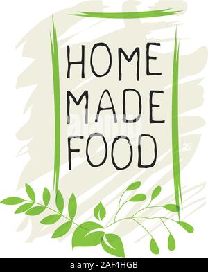Hausmannskost label und hochwertiges Produkt Abzeichen. Bio Produkt reinen gesunden Eco Bio Lebensmittel, Bio und natürliches Produkt, das Symbol. Embleme für Stock Vektor