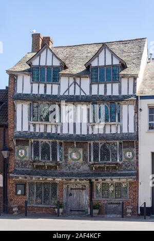 16. jahrhundert alten Tudor House (Haus) Tiddy, Tudor Street, Exeter, Devon, England, Vereinigtes Königreich Stockfoto