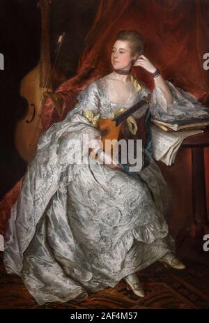 Ann Ford (später Frau Philip Thicknesse) von Thomas Gainsborough (1727-1788), Öl auf Leinwand, 1760 Stockfoto