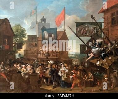 Southwark Messe von William Hogarth (1697-1764), Öl auf Leinwand, 1733 Stockfoto