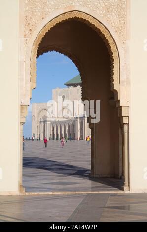 Die Hassan-II.-Moschee - Afrikas grösste Moschee - Casablanca, Marokko Stockfoto