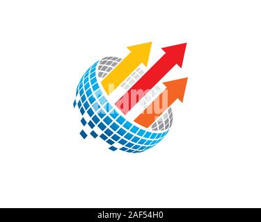 Daten Analyse Arbeitsblatt internet Logo Stock Vektor