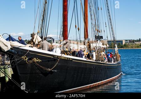 Zwei Mast Schoner in Halifax Stockfoto