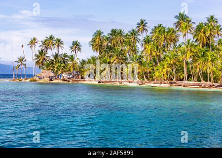 Tropische Insel in der San Blas, Panama Stockfoto