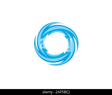 Blue Water pulse 2 D-Flachbild Stock Vektor