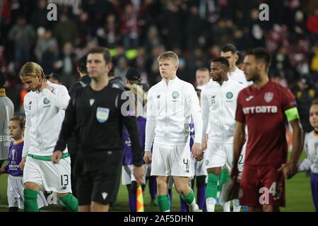 CLUJ-NAPOCA, Rumänien - Dezember 12: Die UEFA Europa League Gruppe E Übereinstimmung zwischen CFR Cluj und Celtic FC am Dr.-Constantin-Radulescu-Stadion am Dezember 12, 2019 in Cluj-Napoca, Rumänien. (Foto von MB Media) Stockfoto