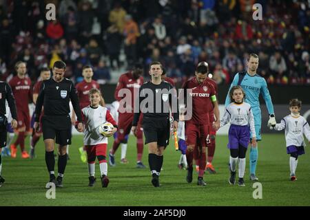 CLUJ-NAPOCA, Rumänien - Dezember 12: Die UEFA Europa League Gruppe E Übereinstimmung zwischen CFR Cluj und Celtic FC am Dr.-Constantin-Radulescu-Stadion am Dezember 12, 2019 in Cluj-Napoca, Rumänien. (Foto von MB Media) Stockfoto