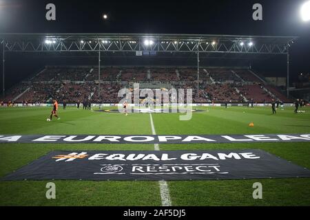 CLUJ-NAPOCA, Rumänien - Dezember 12: Die UEFA Europa League Gruppe E Übereinstimmung zwischen CFR Cluj und Celtic FC am Dr.-Constantin-Radulescu-Stadion am Dezember 12, 2019 in Cluj-Napoca, Rumänien. (Foto von MB Media) Stockfoto