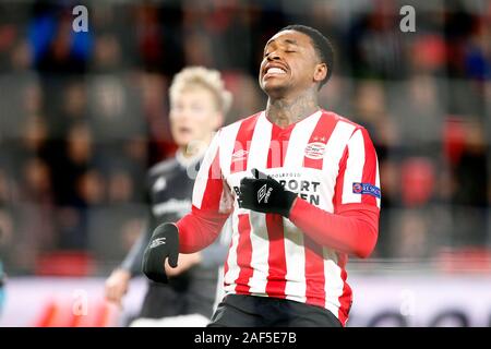 12. dezember 2019 Eindhoven, Niederlande Fußball UEFA Europa League 2019 PSV Eindhoven / Rosenborg BK UEFA Europa Leauge Steven Bergwijn vom PSV Eindhoven Stockfoto