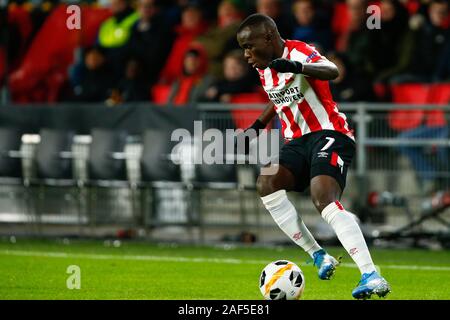 12. Dezember 2019 Eindhoven, Niederlande Fußball UEFA Europa League 2019 PSV Eindhoven v Rosenborg BK UEFA Europa Leauge Bruma von PSV Eindhoven Stockfoto