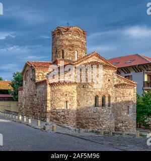 Nessebar, Bulgarien - 07.11.2019. Die Kirche der Heiligen Mutter Eleusa in Nessebar, Bulgarien, an einem bewölkten Morgen Sommer Stockfoto