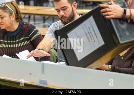 Brentood Essex 12. Dez. 2019 Wahl in Brentwood für den Wahlkreis Brentwood und Ongar Credit: Ian Davidson/Alamy leben Nachrichten Stockfoto