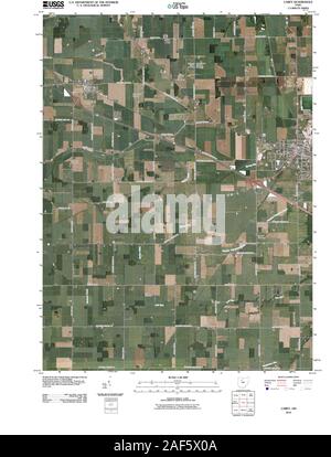 USGS TOPO Karte Ohio OH Carey 20100819 TM Wiederherstellung Stockfoto
