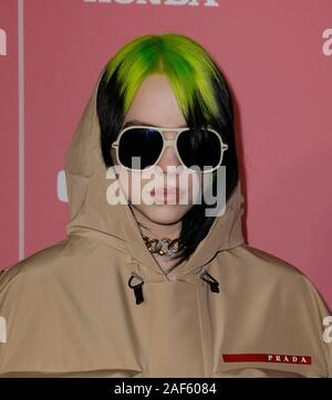 Los Angeles, Kalifornien, USA. 12 Dez, 2019. Los Angeles, Kalifornien, USA. 12 Dez, 2019. Billie Eilish kommt an der 2019 Billboard Frauen In der Musik im Hollywood Palladium am Dezember 12, 2019 in Los Angeles, Kalifornien. Foto: Absturz/imageSPACE/MediaPunch Credit: MediaPunch Inc/Alamy leben Nachrichten Stockfoto