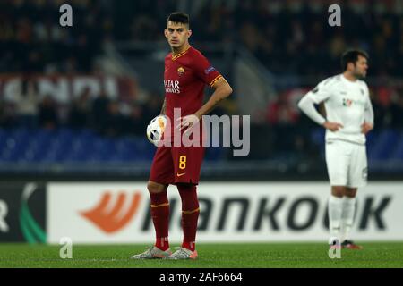 Diego Perotti (Roma) in der Europa League Match zwischen AS Roma und Wolfsberg AC im Stadio Olimpico am 23. Dezember 2019 in Rom, Italien. Roma zeichnen von 2-2 mit Wolfsberg AC (Foto von Giuseppe Fama/Pacific Press) Stockfoto