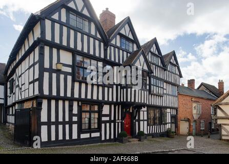 Die Kirche House, Church Lane, Ledbury, Herefordshire Denkmalgeschützte Ende des 15. Jahrhunderts Fachwerkhaus Stockfoto