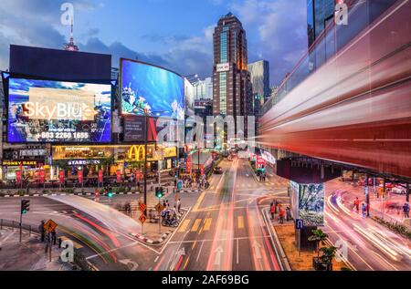 Das Gebiet des Goldenen Dreiecks von Kuala Lumpur, Malaysia bekannt. Stockfoto