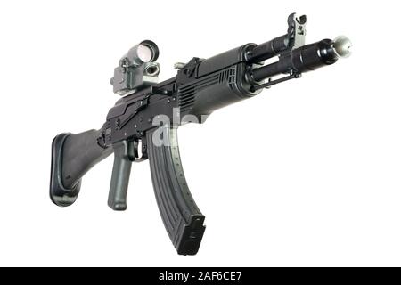 Saiga-M (Ak-47-Modus) mit Handschlaufe isoliert Stockfoto