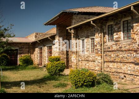 Äthiopien, Tigray, Axum (Aksum), Stelen Park, aus Stein erbaute Museum Gebäude Stockfoto