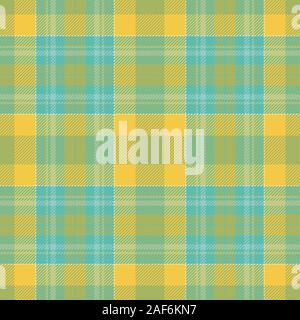 Tartan Schottland nahtlose karierte Muster Vektor. Retro Hintergrund Stoff. Vintage Farben prüfen Square geometrische Textur für Textildruck, Geschenkpapier Stock Vektor