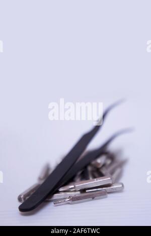 Die präzise Schraubenzieher für das Handy Laptop Stockfoto