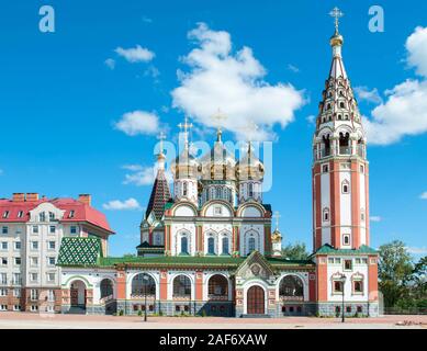 Orthodoxe Kirche von "Alle Heiligen zu ehren, die im ersten Weltkrieg verlorenen" in Gusev, Kaliningrader Gebiet, Russland Stockfoto