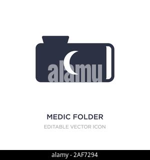 Medic Ordner Symbol auf weißem Hintergrund. Einfaches element Abbildung von Tieren Konzept. medic Ordner Symbol Design. Stock Vektor