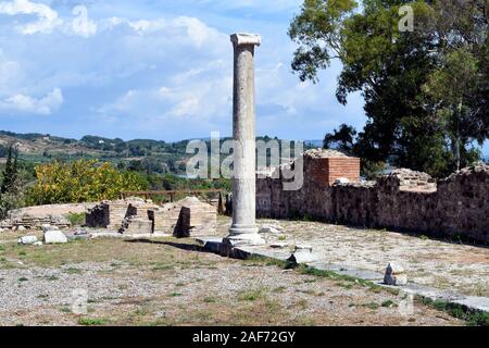 Griechenland, Epirus, antiken Stätte von Nikopolis in der Nähe von Preveza Stockfoto