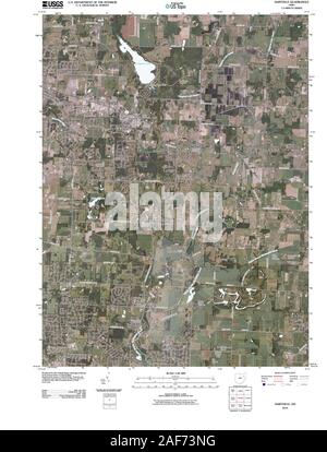 USGS TOPO Karte Ohio OH Hartville 20100810 TM Wiederherstellung Stockfoto