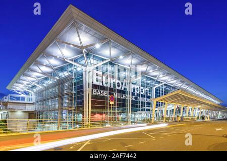 Mulhouse, Frankreich - 31. August 2019: Terminal von Basel Mulhouse Airport (EAP) in Frankreich. | Verwendung weltweit Stockfoto