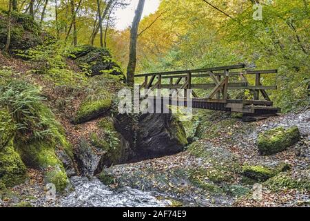 Ehrbachklamm, Deutschland, Rheinland-Pfalz, Traumschleife | Verwendung weltweit Stockfoto
