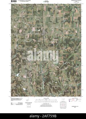 USGS TOPO Map Ohio OH Homeworth 20100810 TM Restoration Stockfoto
