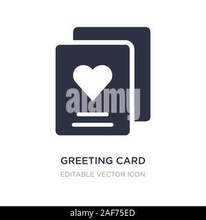 Grußkarte Symbol auf weißem Hintergrund. Einfaches element Abbildung von Geburtstag und Party Konzept. Grußkarte Symbol Design. Stock Vektor