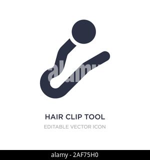 Haar clip-Symbol auf weißem Hintergrund. Einfaches element Abbildung kann von Schönheit Konzept. Haar clip Symbol Design. Stock Vektor