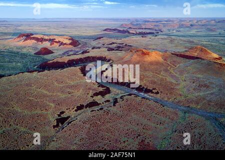 Luftaufnahme der, Millstream Chichester Nationalpark, Western Australia | Verwendung weltweit Stockfoto