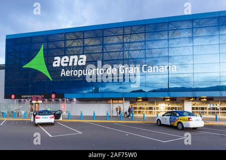 Gran Canaria, Spanien - November 24, 2019: Terminal der Flughafen Gran Canaria (LPA) in Spanien. | Verwendung weltweit Stockfoto