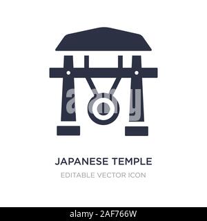 Japanischen Tempel Symbol auf weißem Hintergrund. Einfaches element Abbildung von Gebäuden Konzept. japanischen Tempel Symbol Design. Stock Vektor