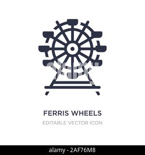 Riesenräder Symbol auf weißem Hintergrund. Einfaches element Abbildung von Business Konzept. riesenräder Symbol Design. Stock Vektor