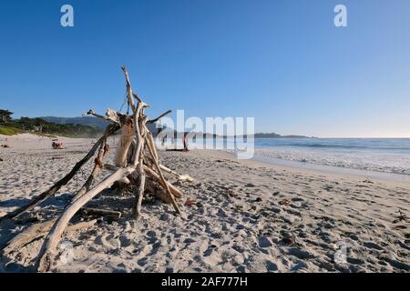 Carmel Beach, Strand von Carmel-by-the-Sea, Kalifornien, USA Stockfoto