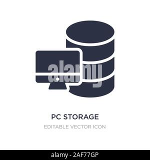 Pc-Symbol auf weißem Hintergrund. Einfaches element Abbildung von Computer Konzept. pc-Symbol. Stock Vektor