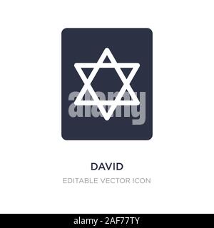 David Symbol auf weißem Hintergrund. Einfaches element Abbildung kann von Kulturen Konzept. David Symbol Design. Stock Vektor