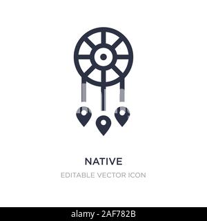 Systemeigene Symbol auf weißem Hintergrund. Einfaches element Abbildung kann von Kulturen Konzept. native Symbol Design. Stock Vektor