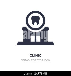 Klinik Symbol auf weißem Hintergrund. Einfaches element Abbildung vom Zahnarzt Konzept. Klinik Symbol Design. Stock Vektor