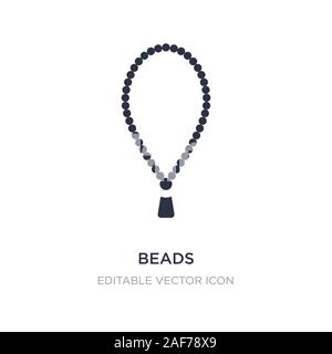 Beads Symbol auf weißem Hintergrund. Einfaches element Abbildung kann von Kulturen Konzept. Perlen Symbol Design. Stock Vektor